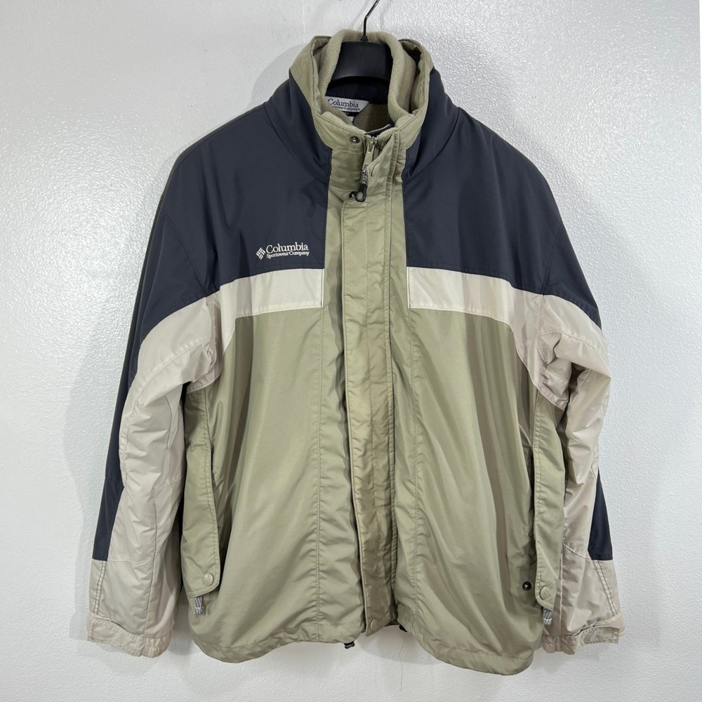 Vintage Columbia Core Interchange Jacket Mens XL 3in1 Winter Coat Y2K Gorpcore